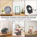 Plate Stands for Display,15.5 Inch Large wooden Plate Holder Display Stands,Frame holder stand for Book, Picture,plaque, Decorative Plate, Photo and Platter, Tabletop Art(1 Pack )