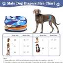 Belly Bands for Male Dogs 5 Pack Washable Dog Diapers Reusable Male Dog Pee Wraps with 5pcs Dog Diaper Liners for Doggie in Incontinence or Excitable Urination and Training, XL
