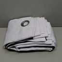 BGment White Blackout Curtains 63 Inch Long - Black Out Curtains for Bedroom Thermal Insulated Curtains for Winter Grommet Total Room Darkening Window Drapes, 2 Panels, 42 x 63 Inch