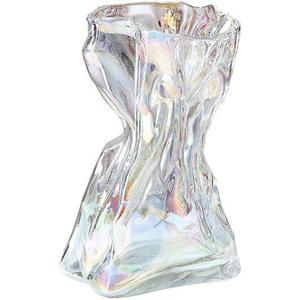 DERZHAVA,Glass Origami - Inspired Vase, Creative and Decorative, Made Glass, Ideal for Home Decoration and Gift - Giving