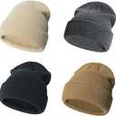 Urban Virgin Toddler Winter Hat Baby Beanie Kids Beanies Boys Hats Knit Winter Caps Soft Infant Girls 4 Packs. Size M