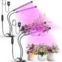 bseah Plant Grow Light for Indoor Plants 2 Pack, Full Spectrum Indoor Grow Light, Auto ON & Off Timer 3/9/12H