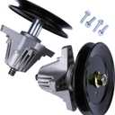 Replacement Lawn Mower Spindle Assembly with Pulley Set of 2 - Compatible with Cub Cadet, Troy-Bilt, MTD 42 Inch Deck - Replaces 918-04822B, 618-04822, 618-04822A, 618-04822B, 918-04889, 91804889A