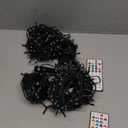 BrizLabs RGB Color Changing String Lights, 33FT 100 LED Dimmable Mini Christmas String Lights with Remote Timer, 40+ Colors 490+ Modes, Speed Adjustable for Indoor Outdoor Xmas Halloween Mardi Gras (RGB - Green Cord (Adaptor))