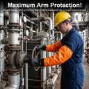 Gastody - Chemical Resistant Gloves, Reusable,Heavy Duty Safety Work Gloves,Resist Acid,Oil,Alkali - L - Extra-long 27.5"