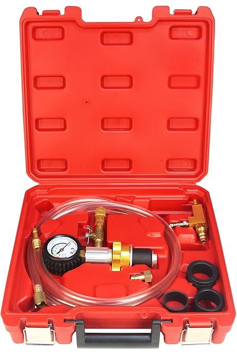 Amazon.com: Vacuum Purge & Coolant Refill Tool Kit, Pressure Gauge, Flexible Hose, for Radiators