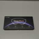 3D Eye Mask Sleep Mask for Men & Women, 100% Pressure-Free & Light Block-Out Eye Mask for Sleep with Easy Adjustable Strap, Night Eye Cover for Travel, Black