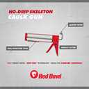 Red Devil 3984 9" Professional No Drip Caulk Gun - Thrust Ratio 10:1