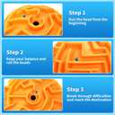 YongnKids 4Pcs 3D Puzzle Maze Ball Brain Teaser Puzzles Maze Game for Kids Adult, Fidget Toy for Motor Skills and Coordination,Kids Autism ADHD Calming Focus Stress Relief Toy
