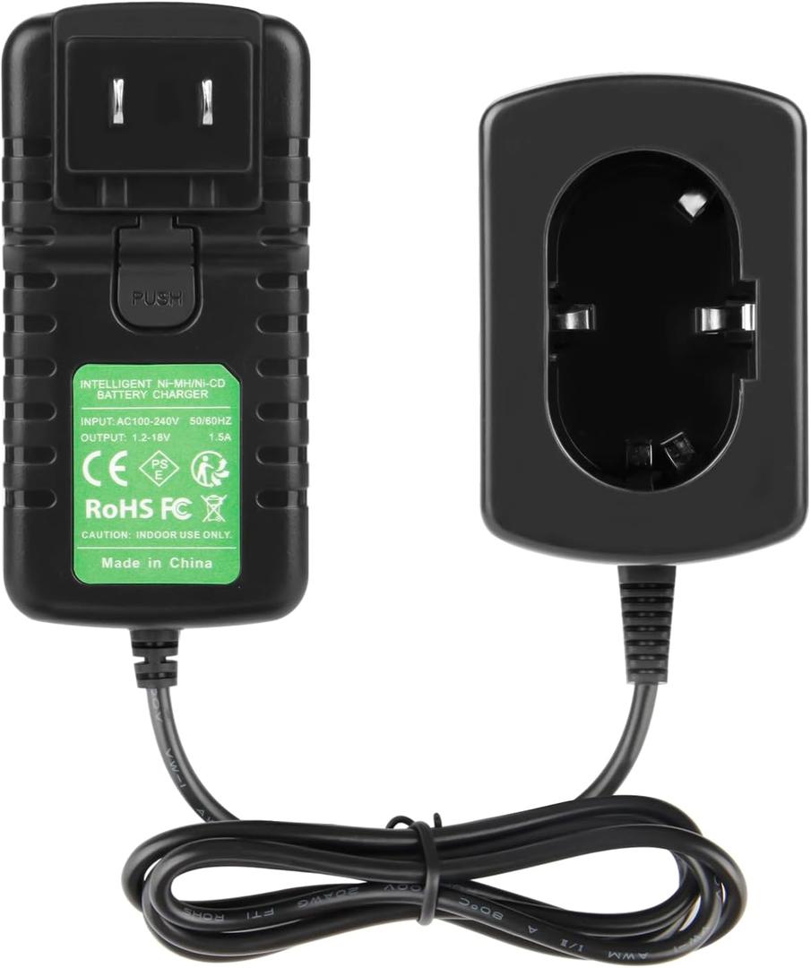 7.2V-18V Battery Charger Compatible with Makita 7.2V 9.6V 10.8V 12V 14.4V 18V Ni-MH/Ni-Cd Battery DC7100/DC1410/DC711/DC9700/DC9710/DC18RA/DC18S