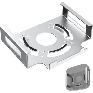 Mac mini M2 Mount for Mac mini 2011 to 2023 M2 Pro Behind Monitor, Under Desk, Wall Mount Stand Compatible with VESA Hole Ventilated and Anti-Scratch Design (Silver)