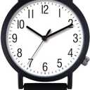 NUOVO Women's Silicone Sports Watch - Waterproof Classic Analog Display (Black-02)