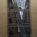 Amazon Basics 5-Shelf Adjustable Heavy Duty Steel Wire Rack, Space Saving Storage Shelving Organizer for Kitchen, Garage, No-Tool Assembly, 350 lbs Weight Capacity, 36" x 14" x 72", Chrome