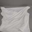 MakeMeChic Women's Dressy Wrap Tops Off The Shoulder Tops Summer Asymmetrical Tops White Small