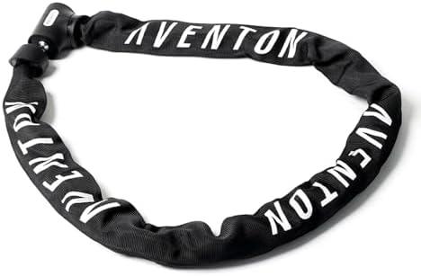 Aventon 8mm Thick Chain Lock, 47inch Heavy Duty Anti Theft Bicycle Lock, Equipped with a Waterproof and Scratch-Resistant Nylon Cover, Suitable for Bicycle, Motorcycle,Tricycle, Fence, and Door.
