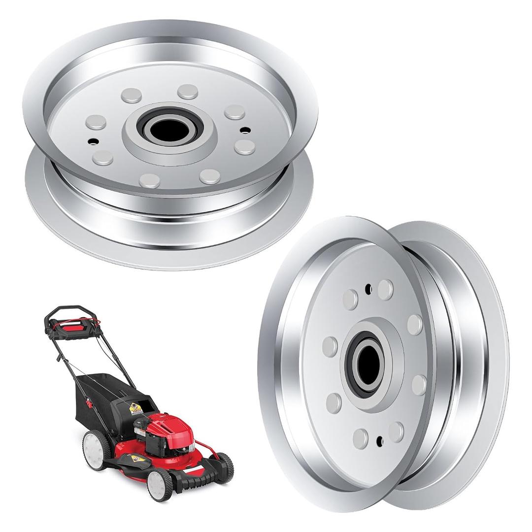 2-Pack 756-05034A Idler Pulley for Joh-n Deere 100 & S100-S130 42" and 48" Decks MTD Cub Cadet XT1-LT42 XT1-LT46 Troy Bilt, Replace 34-109 280-242 756-05034A GY20629