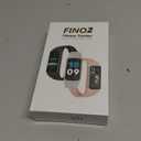 FITVII FINO 2 Slim Fitness Tracker, Smart Watch with Blood Oxygen, Sleep Monitor, 24/7 Heart Rate & Blood Pressure, IP68 Waterproof Health Activity Trackers with Calories Step Counter for Women Men (Pink)