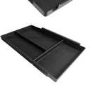 Muslogy Jump Seat Center Console Organizer Compatible with Ford F150 2021-2025 2026 Accessories Underseat Storage Insert Box Console Armrest Divider(Jump Seat ONLY) - 2PCS, Upper & Lower