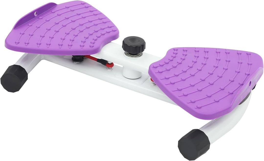 Waist Twister Machine Exercise, Adjustable Exercise Twist Board Twist Board for Exercise, Noiseless Ab Twister for Home Gym Equipment, Anti-Slip Home Gym Workout Equipment for Women Belly Fat (Purple)
