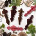 6 Pcs 10" Large Hanging Honeycomb Finial Ornaments 3D Paper Christmas Tree Ornaments Decorative Lantern Honeycomb Decorations for Holiday Winter Xmas Party Wonderland(Colorful)