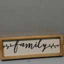 Farmlyn Creek Wooden Family Sign 17" x 6", Rustic Hanging Farmhouse Wall Decor for Home