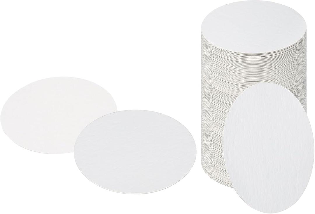 PATIKIL 110mm/4.33" Aluminum Foil Cap Liner, 200 Pack Resistant Tamper Induction Heat Sealer Sealing Liners for PE/HDPE Plastic Bottle Jar Lid