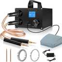 Battery Spot Welder, 3000F Capacitor Battery Spot Welder, 25 Gears Adjustable Portable Super Capacitor Spot Welder for 0.1-0.3mm Nickel Strip Welding