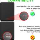 Caweet Case for Nook GlowLight 4 Plus 7.8" 2023 Release, Ultra Lightweight PU Leather Shell Cover with Magnetic Closure, Black