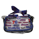 FOCO NBA Team Logo Stripe Clear Crossbody Bag, Retro Print Pack of 2