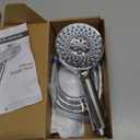 HOWUWEY Modern Dual Shower Head with Handheld Spray, 7.5" Rainfall Shower Head, 9 Modes Hand Showerhead, 78" Hose, Chrome