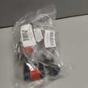 METOWARE Keyed Alike Trailer Coupler Lock, 1/4 Dia, 3/4 Span Heavy-Duty Steel Trailer Tongue Lock for Tow Boat RV Truck Car's Coupler with Anti-Rattle Rubber Rings (4 Pack)