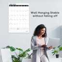 Wall Calendar 2025-2026, 21 Months Calendar Runs from October 2025 to June 2027 - Large 22.75" x 15.5" Vertical Monthly Calendar for Office, Home, or School, Black