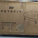 Petsfit Dog Car Seat for Medium Dogs or 2 Small Dogs, Upgraded Dog Booster Car Seat for Front and Back Seats with 2 Safety Leashes (Medium, Deep Grey)