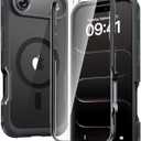 Diaclara Magnetic Designed for iPhone Air Case Full Body Bumper,[Compatible with MagSafe] Military Drop Proof Cover with Built-in Touch Sensitive Anti-Scratch Screen Protector for iPhone 17 Air Black