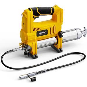 Cordless Grease Gun Compatible with DeWalt 20V Battery(Tool Only), Battery Powered, 10,000 PSI Brushless Motor, 5-Speed Variable Flow, 14 oz Grease Cartridge, 30" Flexible Hose, Low Voltage Protection