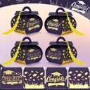 Spakon 30 Pcs Graduation Cap Gift Box Graduation Party Favors Candy Boxes Treat Box with Tassel Table Centerpieces Class of 2026 Grad Decorations(Purple, Gold)