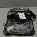 J.CARP Clear Bag Heavy Duty Backpack Durable Transparent See Through Bag (Lunch Bag Large, Black)