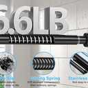 Shower Curtain Rod 31-76 Inch,7/8"Diameter Adjustable Spring Tension Curtain Rod No Drill,Matte Black Shower Tension Rod for Bathroom,Room Divider,Window,Anti-Rust Non-Slip 1-Pack