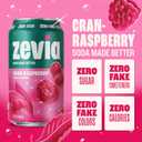 Zevia Zero Sugar Soda, Cran-Raspberry, 12 oz Cans (24-Pack) Naturally Sweetened, Non-GMO Project Verified, Gluten-Free, Vegan (EXP 11/21/27)