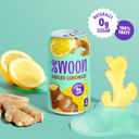 Swoon Ginger Lemonade - Sugar Free Lemonade, Low Carb, Keto & Paleo-Friendly, Gluten-Free - Zero Sugar Drinks Made with 100% Lemon Juice Concentrate & Sweetened by Monk Fruit, 12 Fl oz (Pack of 12)