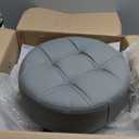 Rolling Stool with Wheels, Thick Cushion Heavy Duty Esthetician Hydraulic Chair Stool for Work Medical Tattoo Salon Office (Grey)