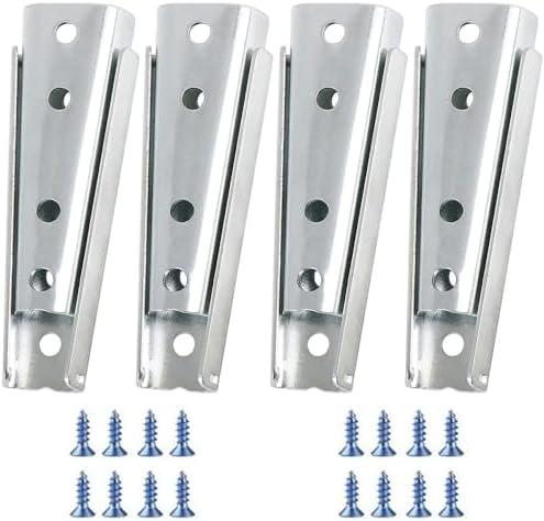 4Pcs Sectional Sofa Connector, Sofa Buckle, Sofa Latch, Diagonal Bolts, Sofa Fixing Bolts, Interlocking Sofa Connector Bracket, Furniture Hardware Accessories, Bed Frame Accessories (120mm, Sliver)