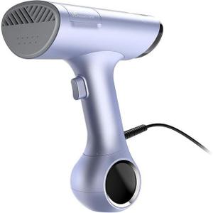 Morus V6 Travel Vacuum Steamer for Clothes, 2-in-1 Handheld Garment Steamer with Suction Ironing Technology, Detachable Water Tank, 20-Second Heat up