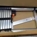 20.3 FT Aluminum Telescoping Ladder, 330 lbs Capacity, Auto-Lock, Hooks, Wheels & Stabilizer Bar, Portable & Collapsible for Home, Roof & RV Use, Silver