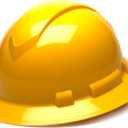 Pyramex Ridgeline Full Brim Hard Hat 4 Point Ratchet Yellow