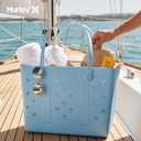 Hurley Beach Tote Bag for Women - EVA Rubber Waterproof, Sandproof size 19
