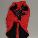 Dog Winter Coat with Harness Built-in | Waterproof Dog Jacket with Zipper & Fleece Lining | Reflective Cold Weather Coat for Small Medium Large Dogs (Red)