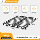 Lutown-Teen 4 Inch Split King Box Spring Heavy Duty Bed Base