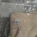 ANRABESS Womens Cardigan Sweater Long Sleeve Button Down Lady Tweed Knit Jackets 2025 Fall Outfits Beige Small