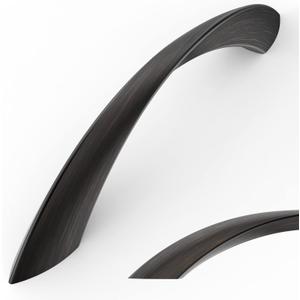 Amerdeco 10 Pack Oil Rubbed Bronze Cabinet Pulls 3 Inch(76MM) Hole Center Cabinet Hardware Gold Kitchen Cabinet Handles for Bathroom Drawer Pulls Dresser Pulls ZH0048...